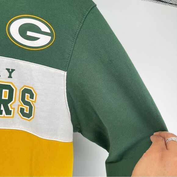 NFL Apparel Youth Green Bay Packers Green Yellow Pullover Hoodie XL 16/18 - Picture 8 of 13